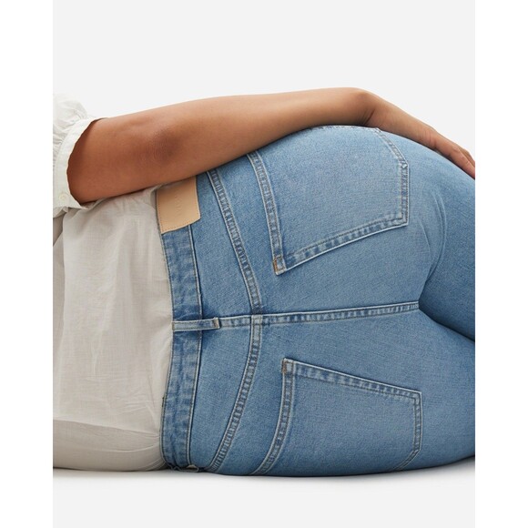 Everlane Women 30 Curvy Cheeky Jean High Rise Crop Straight Sky Blue NWT - Picture 11 of 12